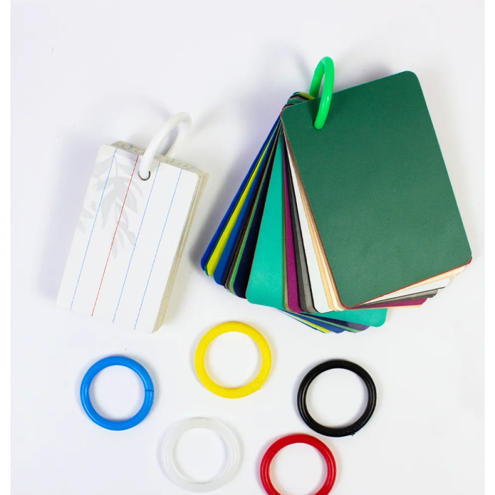 32mm Openable Plastic Binder Rings Colorful Loose Leaf Loops For Notebook Scrapbook DIY Craft Card Storage Organizer