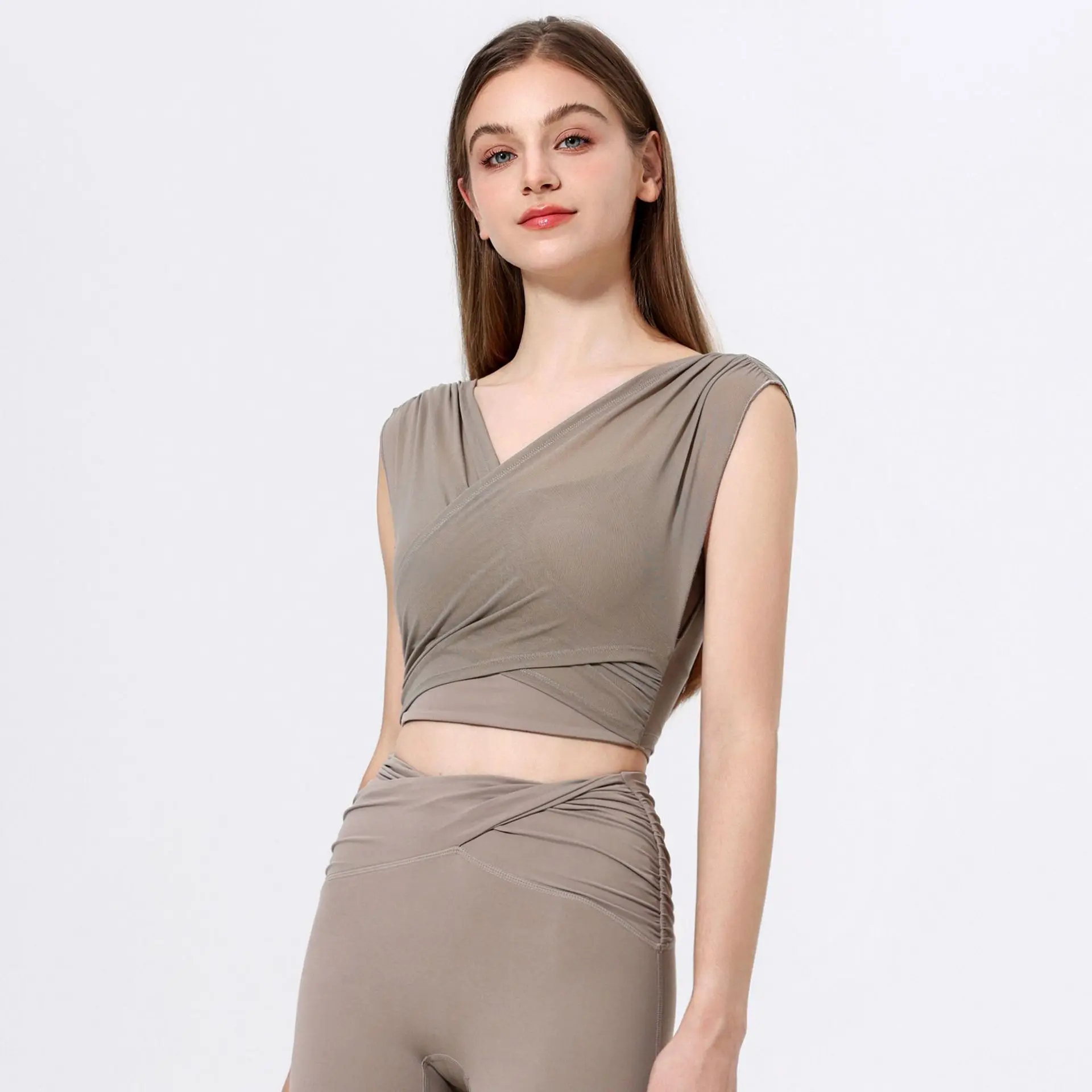 

Dync Girl Me Sports Vest ort Svel Fitn Running Yoga Clothes Tight ort Sle Upper Apparel Breathable Qui Dry