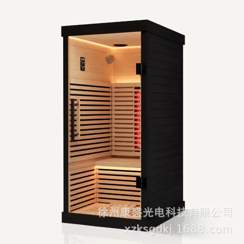 Factory-direct Export Modern China Sauna Room Electric Graphene Sweat-steaming Cabin Far-infrared Light-wave Chamber Hemlock