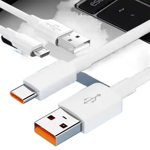 Micro USB Data Cable Type C 6A Fast Charge 1M 2M 3M 5M 8M 10M 12M Equipment Universal Cable for iPhone 15 Samsung Camera PS5 VR