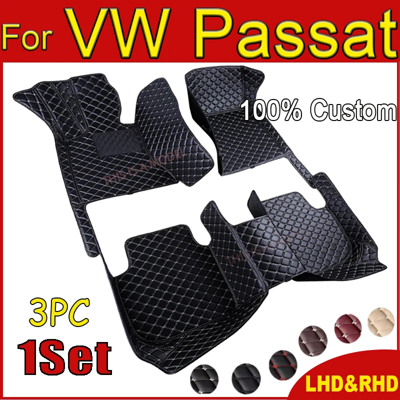 

Автомобильные коврики для VW Passat 2019, 2018, 2017, 2016, 2015, 2014, 2013, 2012, автомобильные внутренние водонепроницаемые коврики на заказ для Volkswagen