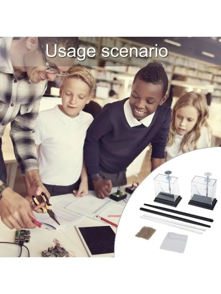  Static Electricity Detector Electroscope Physics Experiment Device Static Electricity Generator for Classrooms and Labs