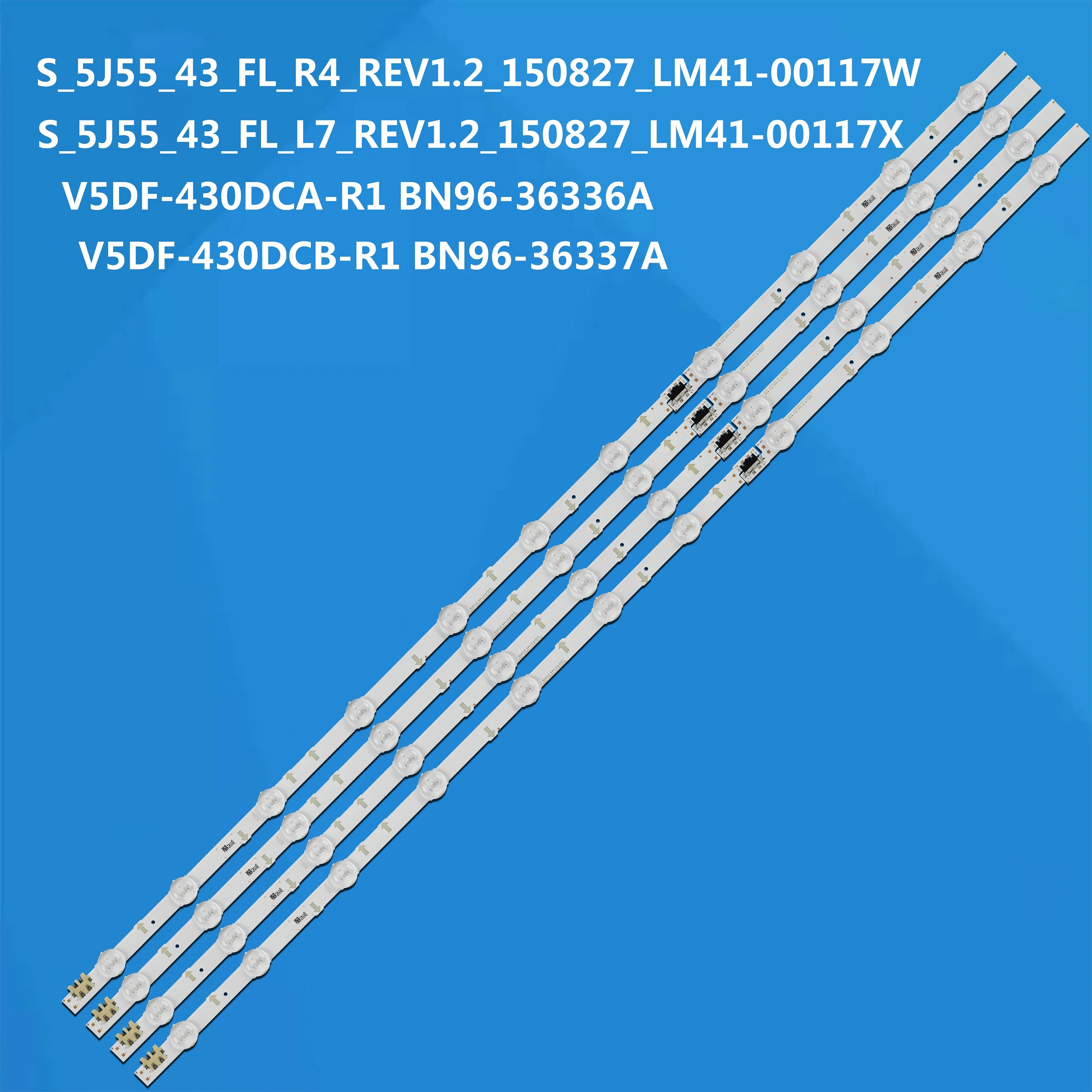 

Лента светодиодной подсветки, 11 светодиодов для 43-дюймового телевизора UA43J5088ACXXZ GJ043BGA-B1 GJ043BGA-B2 LM41-00117W 00117X S_5j55_43_FL_R4 L7