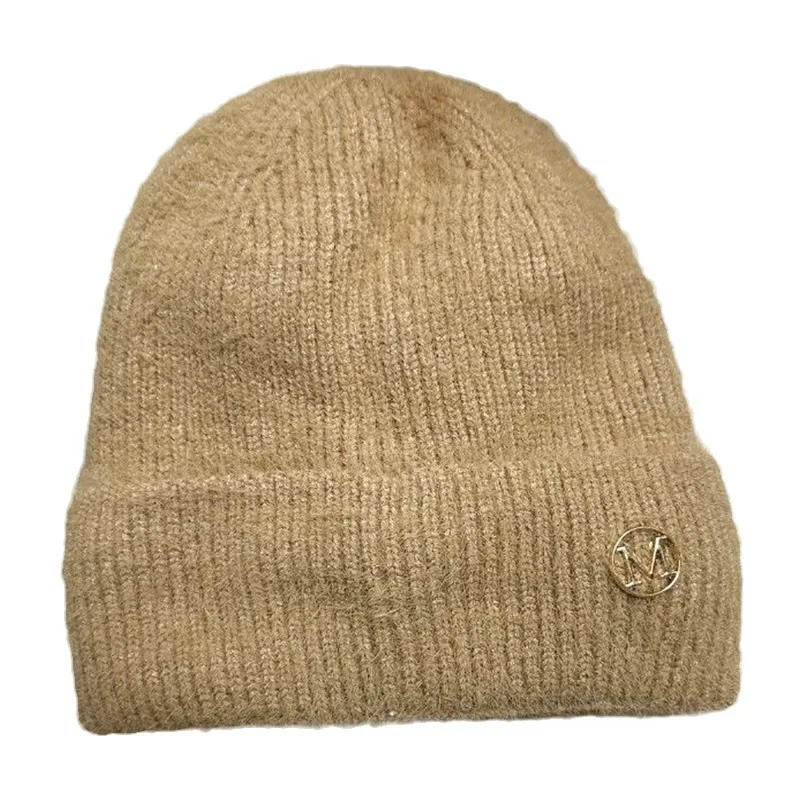 Winter neue gestrickte Kinder Fleece verdickte warme Mode vielseitige Gehörschutz Wollmütze großer Kopfumfang Pullover Hut