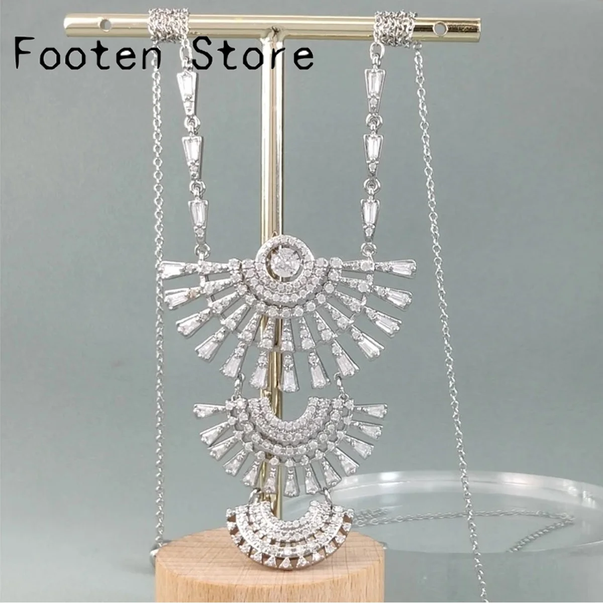 Original 2024 New Fine Women's Jewelry Sets Charm White Jumping Luxury Crystal Series Necklace Earring Set Romantic Women's Gift