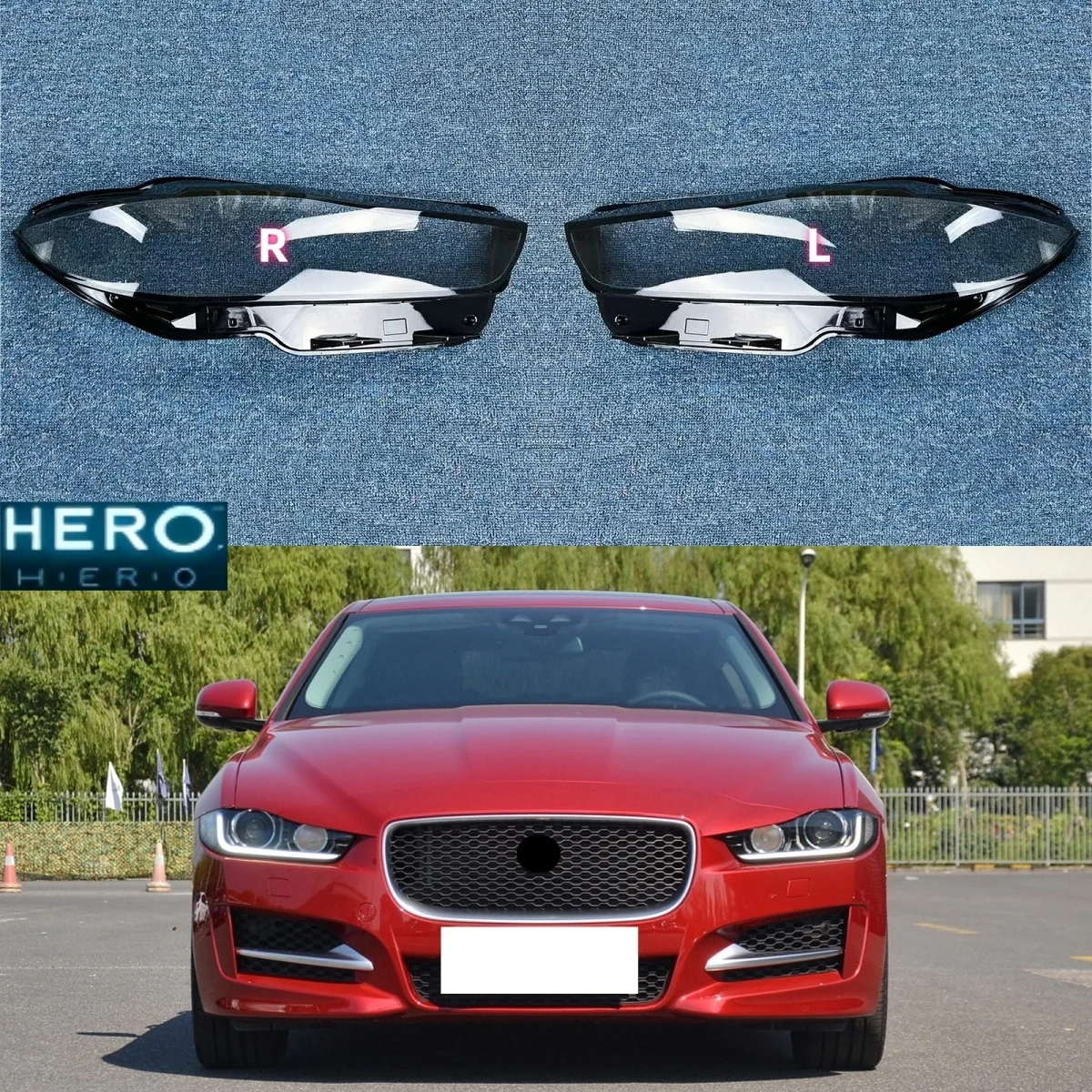 

Прозрачный налобный фонарь для Jaguar XE XEL 2015 2016 2017 2018 2019