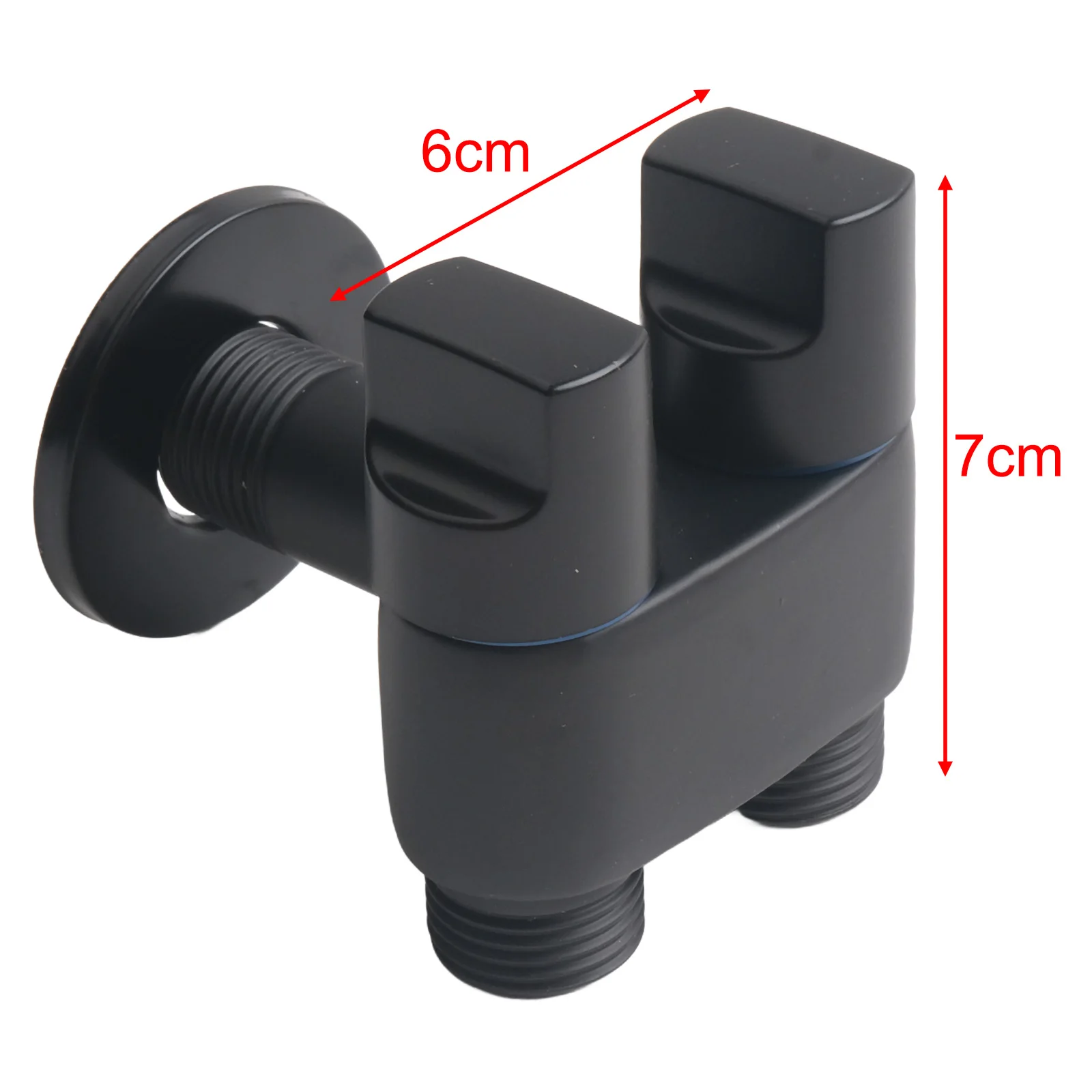 7*6*4cm Double Control Valve Angle Valve For Multitasking Washing Machine Faucet Dual Outlet Faucet Adjustable Water Pressure