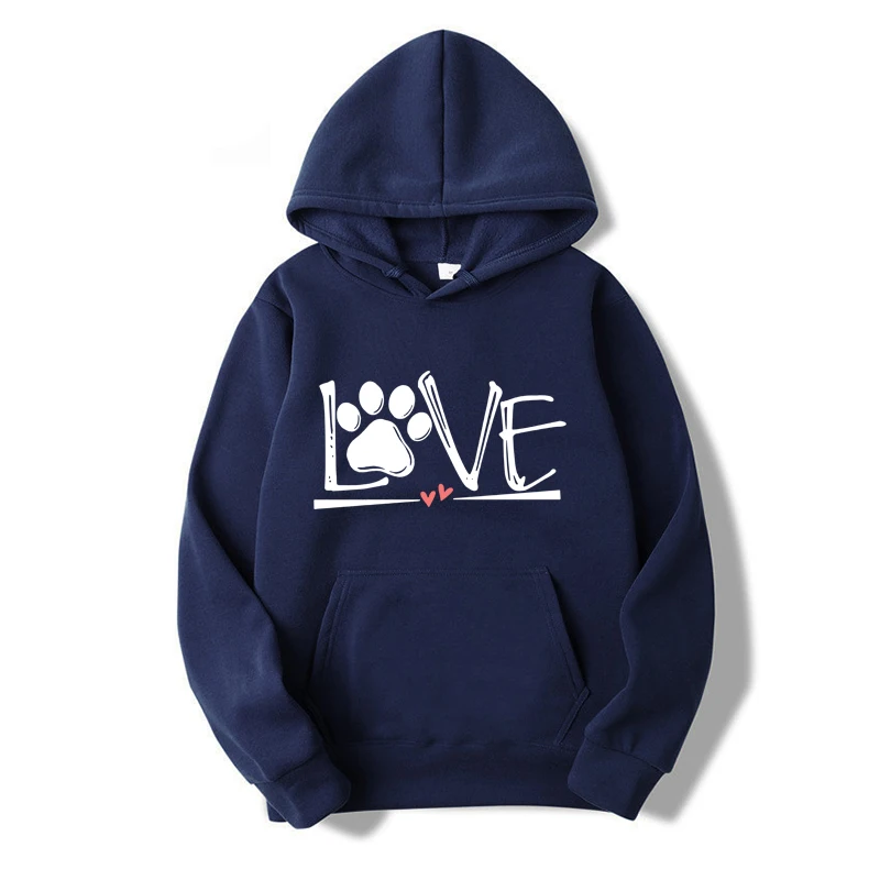 Love Print Hoodies for Women Men Harajuku Winter Sweater New Fashion Black Tops Funny Female Clothing Casual Tee Woman Clothes