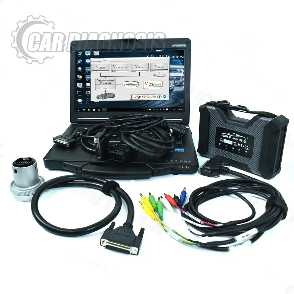 

MB STAR M6 Multiplexer for Benz mb SD Connect COMPACT M6 xentry das wis epc For Benz truck car diagnostic tool+CF53 Laptop