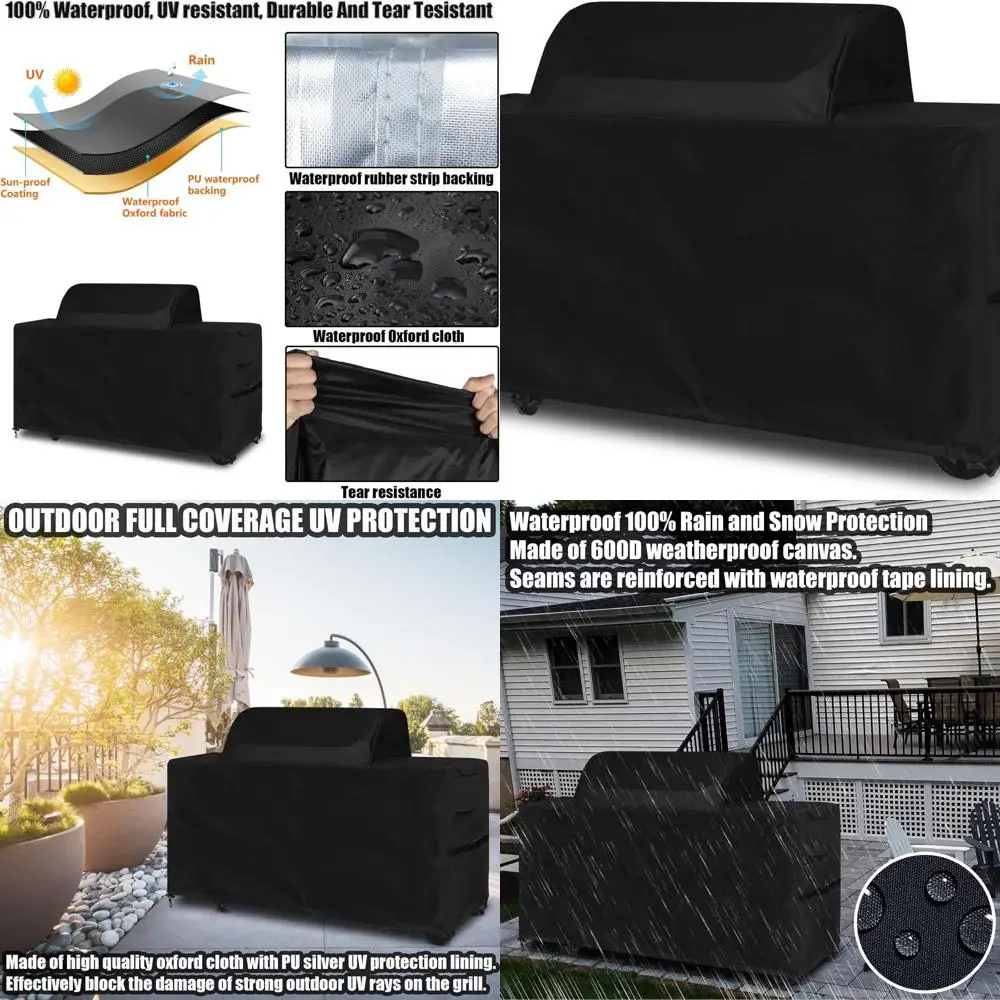 

Traeger Woodridge Pro/Elite 600D Heavy Duty Waterproof Polyester Grill Cover