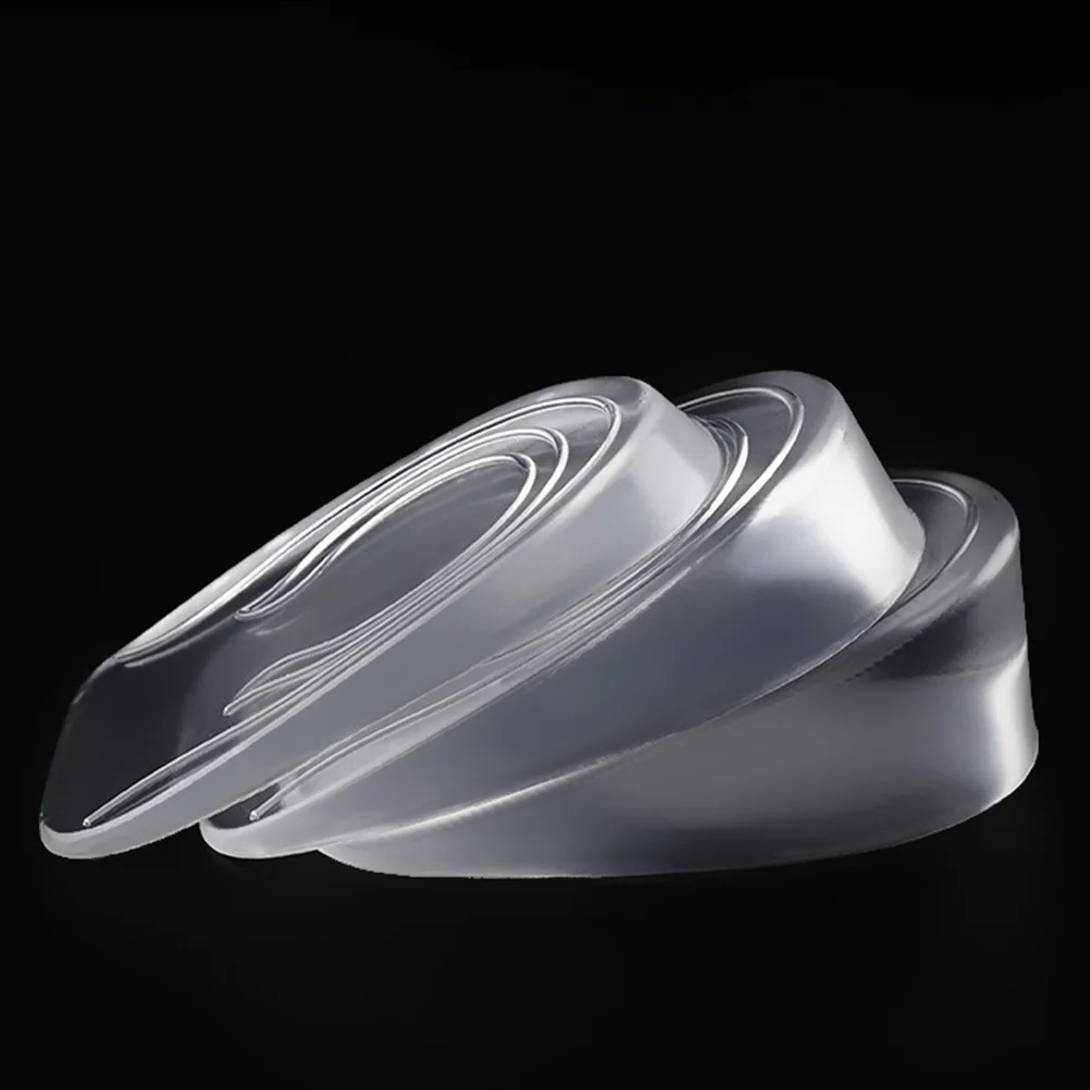 

2Pairs Premium Material Height Insoles Men Invisible Washable Shock Absorption Heel Lift Inserts for Lasting Use