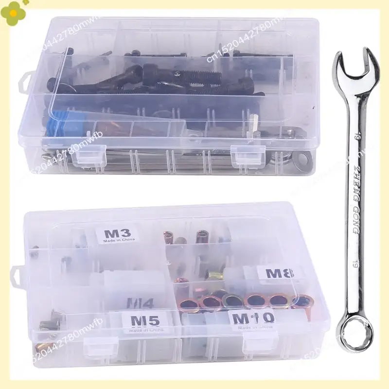 LDHL Rivet Nut Pulling Tool Rivetto Dado Pistola Adattatore per trapano Strumento Rivetto Dado di serraggio e fissaggio M3 M4 M5 M6 M8 M10 Strumento per rivetti