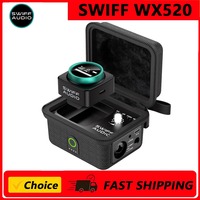 SWIFF WX520 Wireless in Ear Monitor System, Upgraded  Stereo IEM System Low Latency with Charging Case LED Display Auto-Pairing