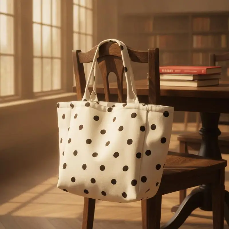 Neue Umhängetasche, große Kapazität, Einkaufstasche aus Canvas, schlichtes Design, Reisetasche für Damen und Mädchen. – Detail 2
