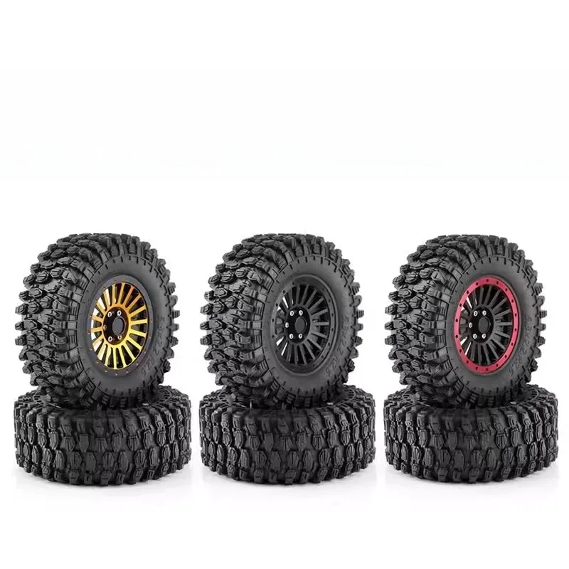 

Durable 2.6 Inch Tires & Wheels Fits 1/8 MJX H8H RC Crawler /Yikong 4082, TRX4 & 1:7 RLAARLO MK07 - Universal Upgrade Parts