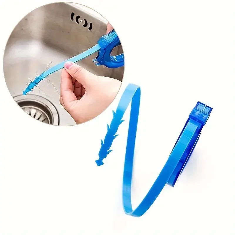 1Pcs Hair Clog Remover Cleaning Tool Drain Kitchen Shower Sink Bathtub Hair Removal Drain Unclogger Bathroom Accessories