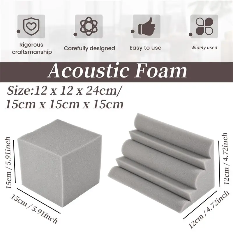 ABNL Absorption Foam Home Theatre Corner Sound Insulation Cotton Acoustic Foam Tiles Panels
