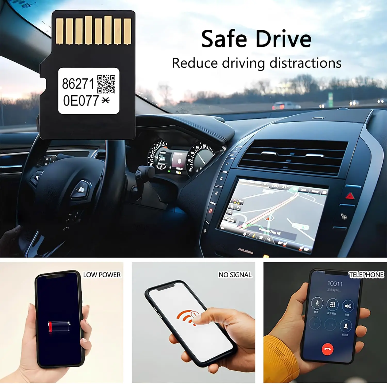 Tarjeta SD de navegación 2025 86271-0E077, para Rav4 Corolla Avalon Camry Tacoma, última actualización mapa GPS USA/CAN