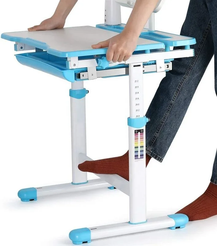 2026 Children Drawing Study Table Chair Set Pink Blue Home Use Student Chair Desk Kids Gym Primary School Desk & Chair Sets Chea
