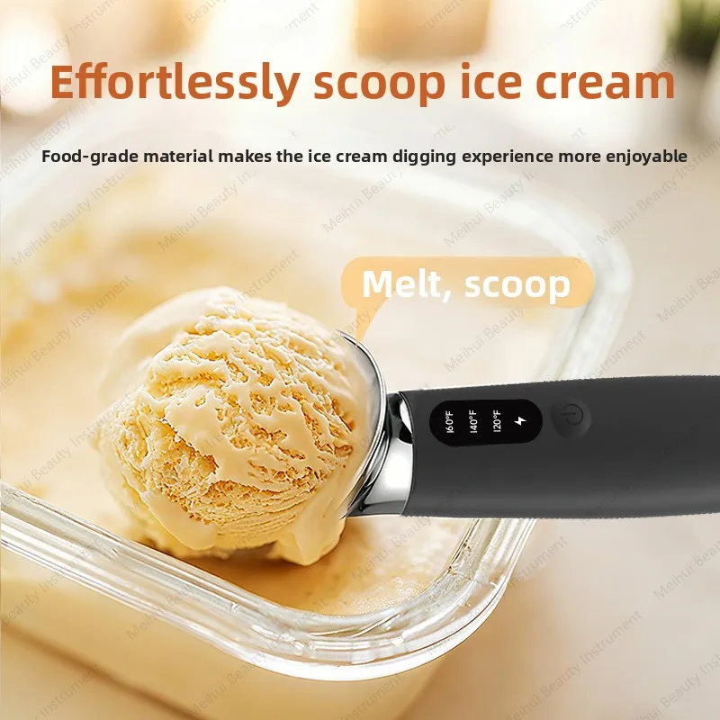 

Коммерческая саморазогревающаяся ложка для мороженого, электрический подогреватель для мороженого, популярная ложка из нержавеющей стали для магазинов мороженого