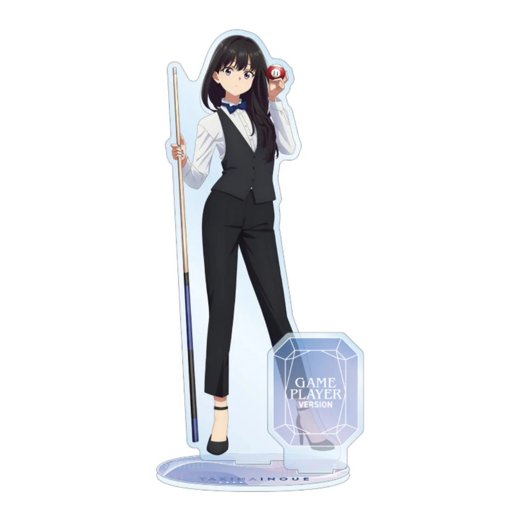 Anime Lycoris Recoil Acrylic Stand Figure 15cm Bowling Theme Desk Tabletop Decoration Keychain Christmas Birthday Gifts