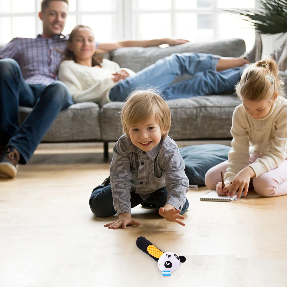 1 قطعة حشرجة الموت اليدوية للطفل الرضيع الوليد البرتقالي القرد البسيطة محشوة الحيوان مشرق اللون اللعب الحسي المهارات الحركية