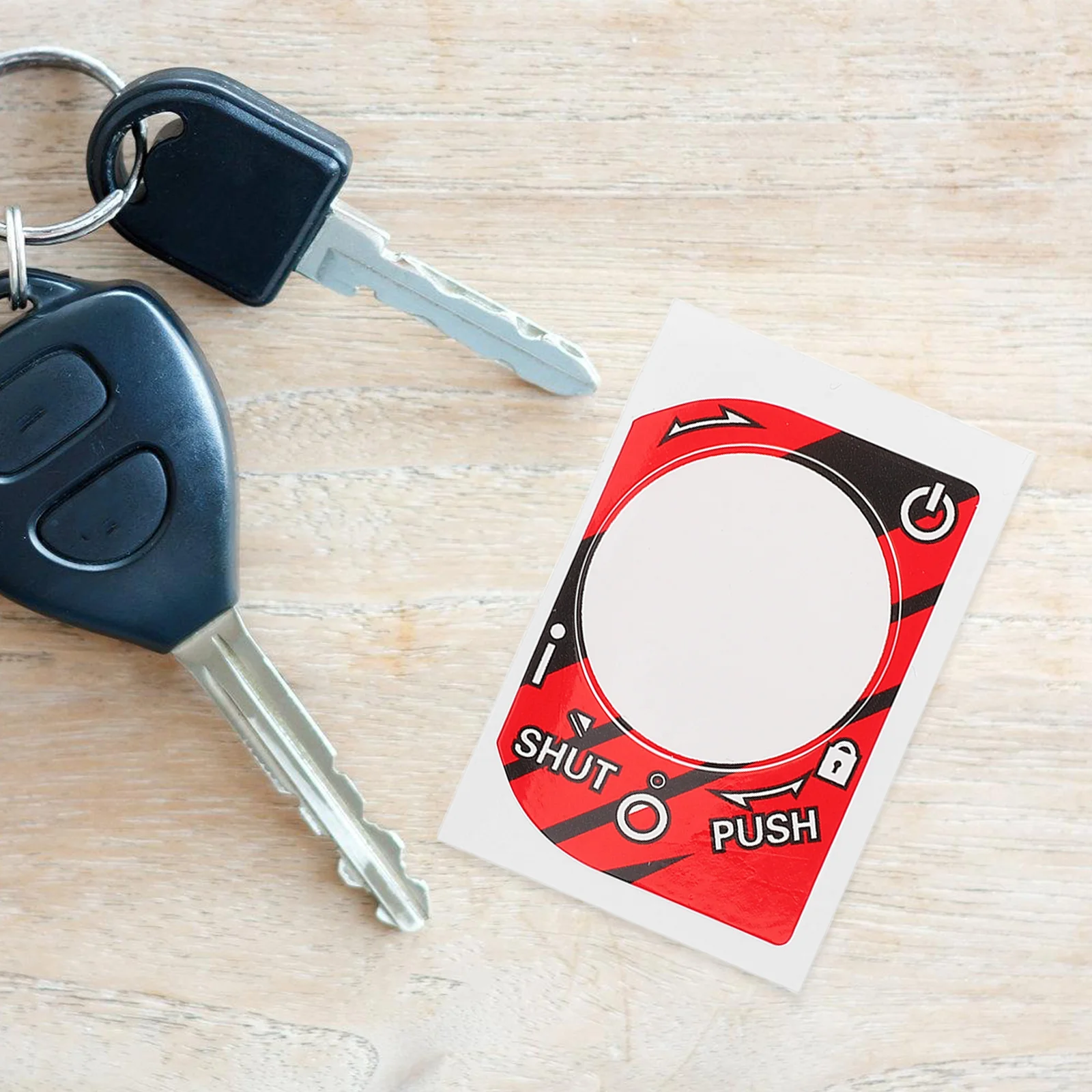 

3pcs Car Key Sticker Durable Scratch-Proof Keyhole Protector Decorative Button Cap Universal Fit For Ignition Switch Door Lock