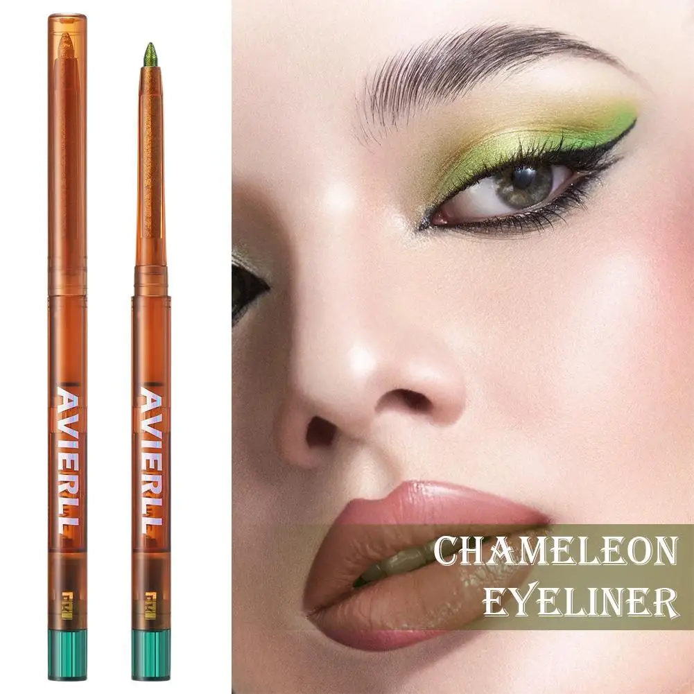 محدد عيون جل لامع ملون مقاوم للماء يدوم طويلاً، محدد عيون لظلال العيون، مستحضرات تجميل عالية المصطبغة #1