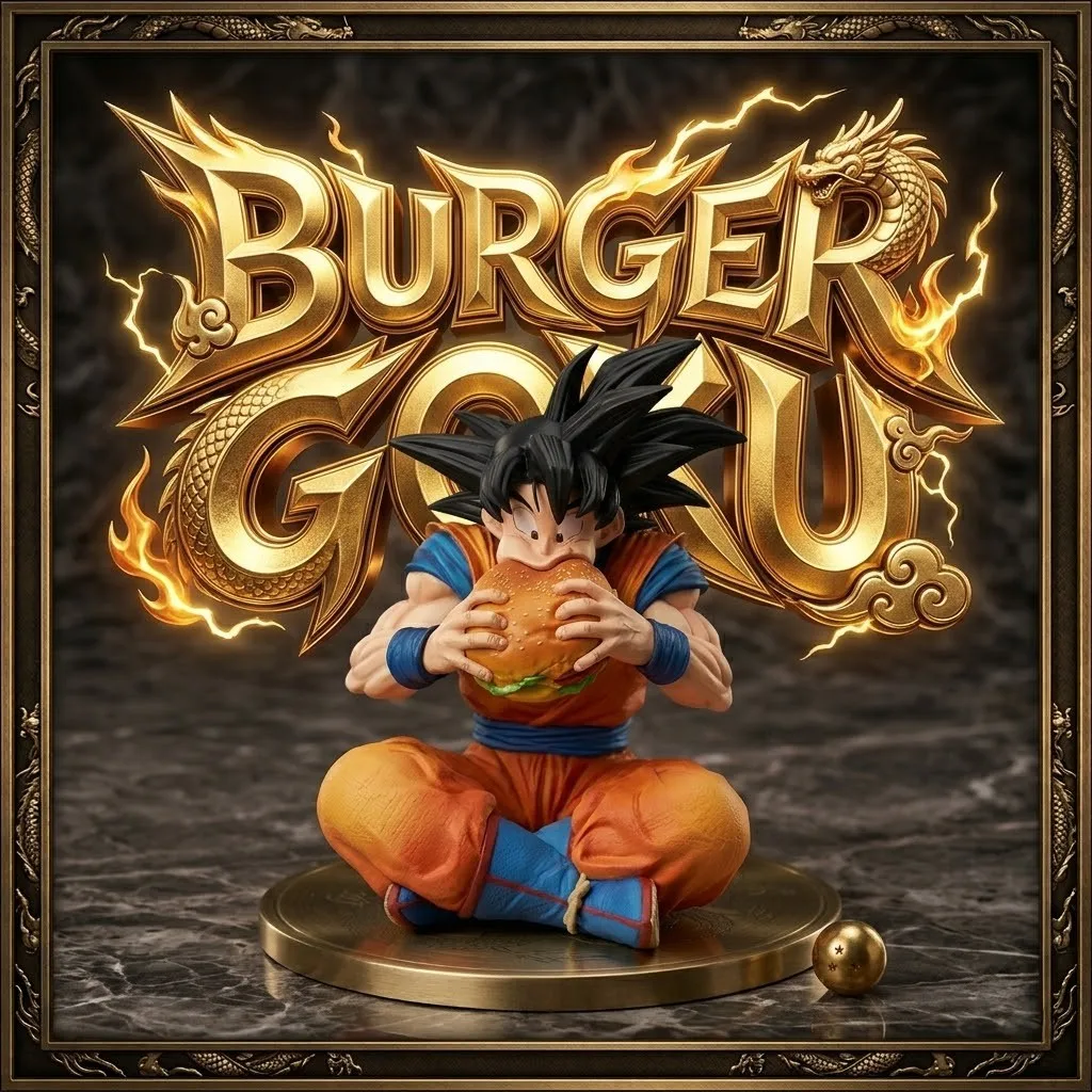 

GK Dragon Ball Saiyan Figure JT Factory Burger King Goku Vegeta Anime Statue Model Car Ornament Case Decoration gift toy