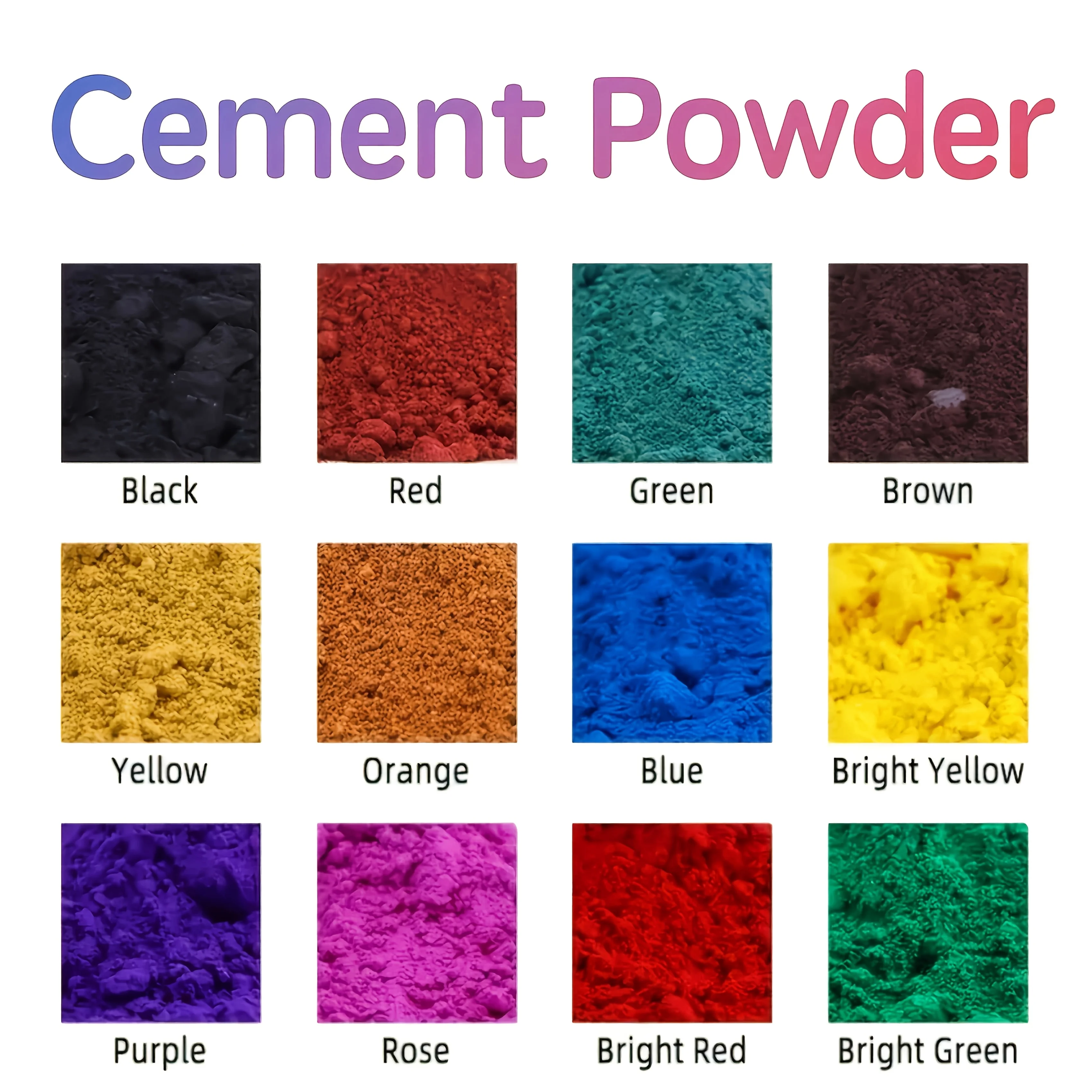 Gypsum Pigments, 6-Piece Set, DIY Crafts, Candle Coloring, Cement Paint Coloring, Etc., Multi-Purpose Pigment Powder, Suitable for Beginners