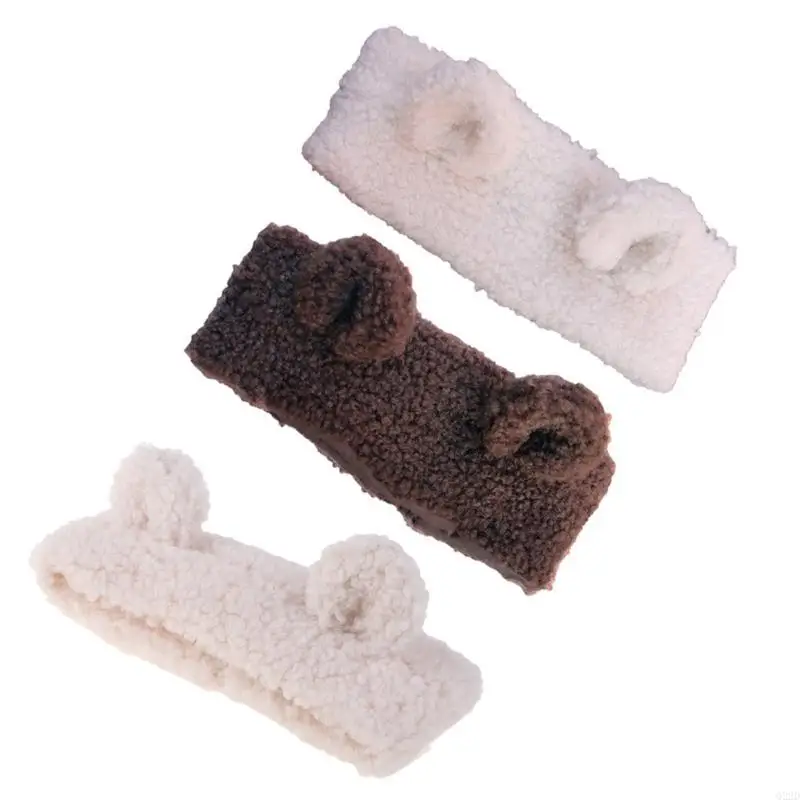 

Q22D Winter Cartoon Ear Headwear for Kids Lamb Hair Band Headband Children Kids Girls Boys Hair Accessories