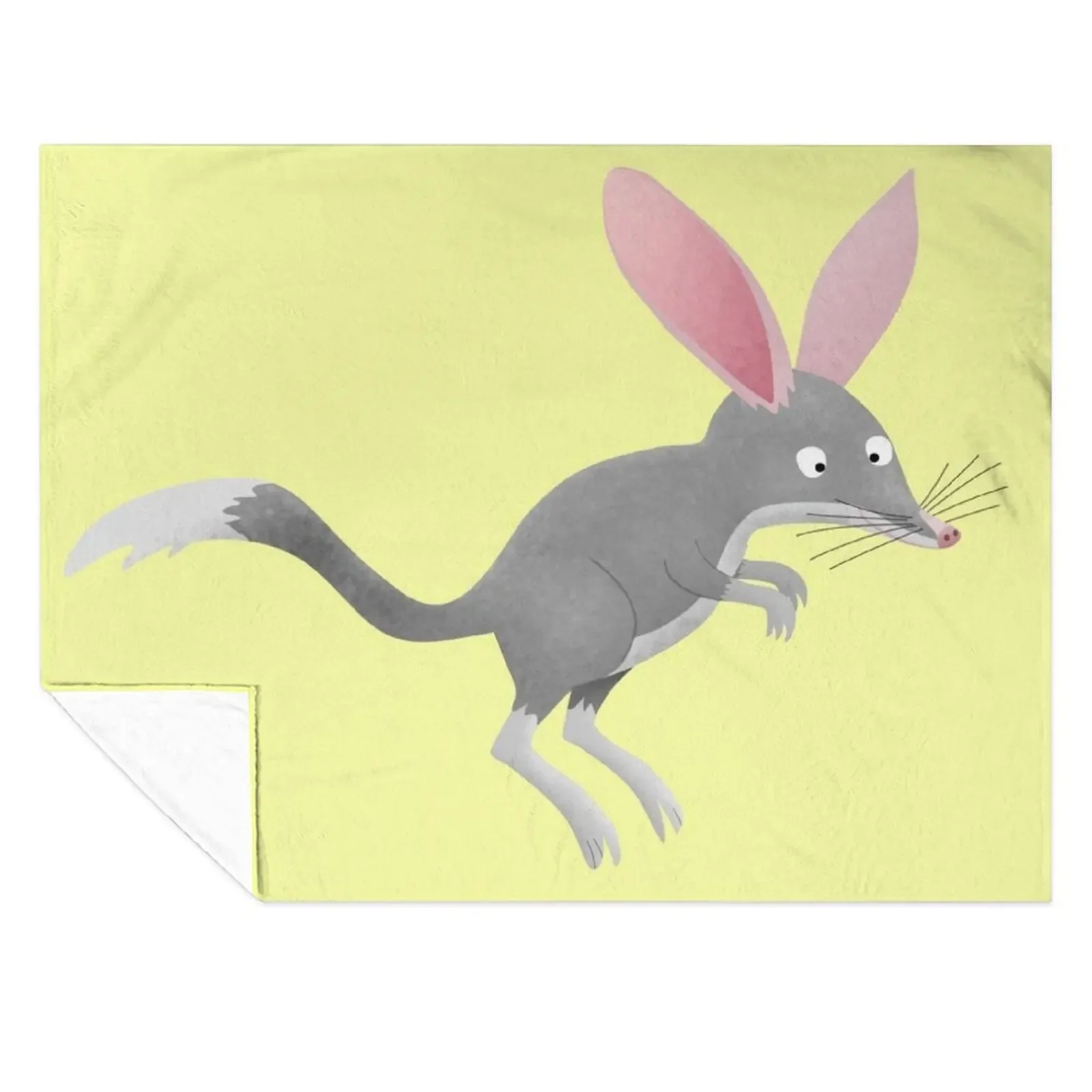 

Cute happy Australian bilby cartoon Throw Blanket Blankets Sofas Of Decoration for winter Sofas Travel Blankets