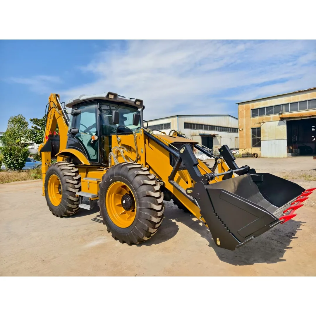 Multifunctional Backhoe Loader Front‑Loading Rear‑Digging Two‑End Working Machine for Farm Work and Construction Engineering