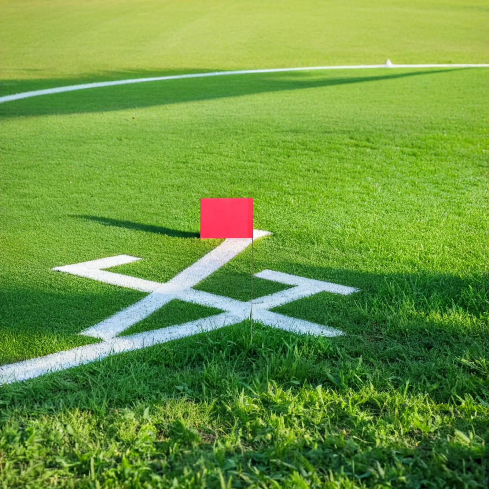 

60Pcs High Visibility Red Lawn Marker Flags Steel Wire Utility Markers for Garden Irrigation Landscaping Construction Yard