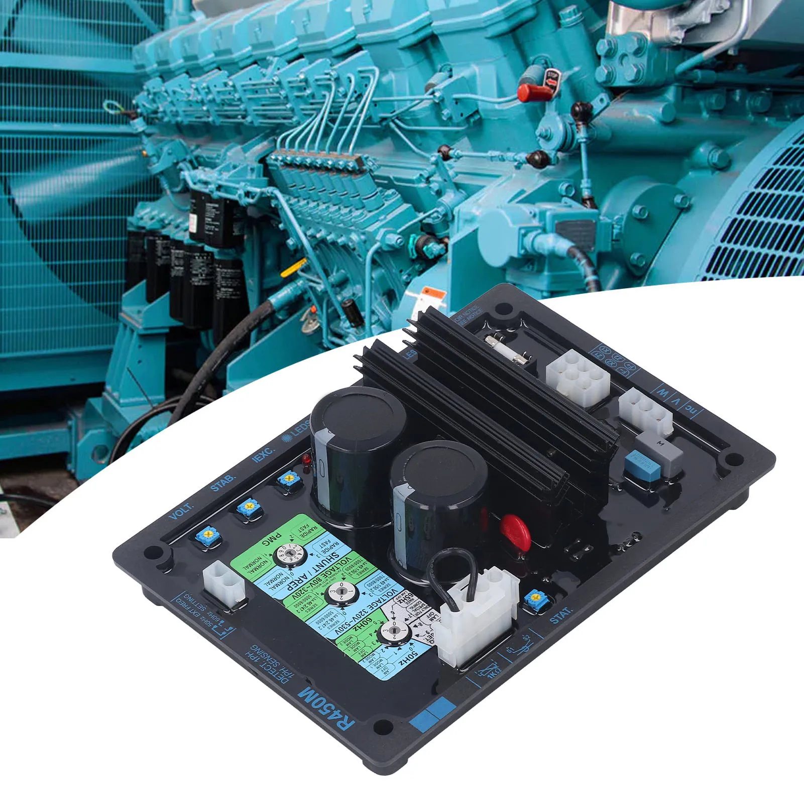 

Automatic Voltage Regulator Generator AVR Parts Adjustable 98‑480VAC R450M Generator Set Accessories