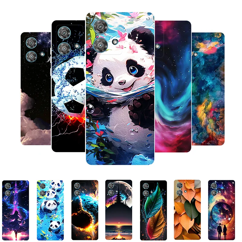 Funda para Moto Edge 40 Neo  Lindo  Panda  Carcasa de silicona a prueba de golpes para Motorola Moto Edge 40 Neo  Bumper Edge40Neo  estuche Fundas