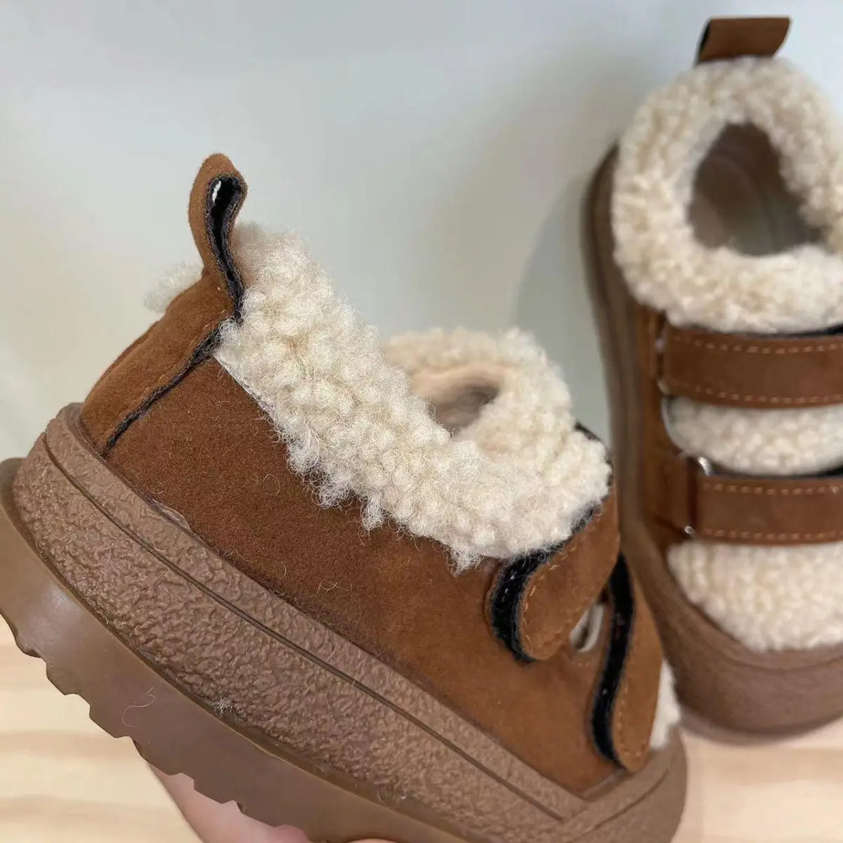 Winter Plush Baby Boots  Baby Girl Boots Casual Toddler Warm Baby Shoes Soft Sole Toddler Baby Shoes for Girls Boys Baby Booties