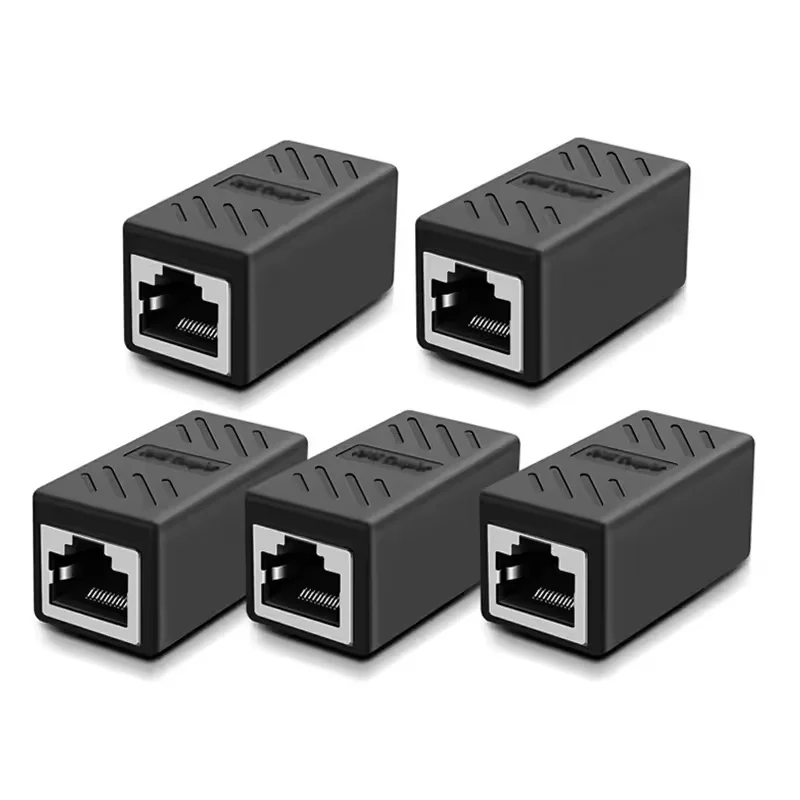

20pcs RJ45 Coupler Ethernet Cable Coupler LAN Connector Cat7 Cat6 Cat5e Ethernet Cable Extender Adapter Female to Female For PC