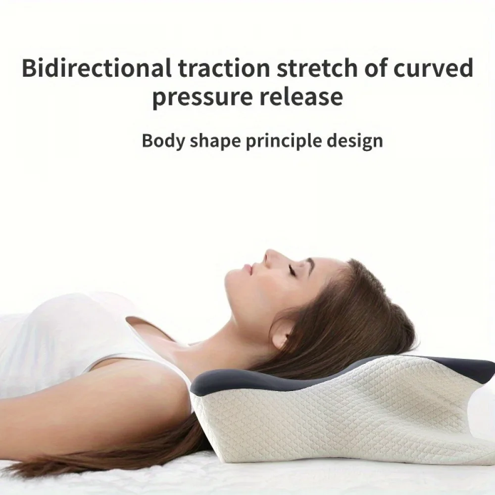 Ergonomic Orthopedic Memory Foam Neck Pillow Cervical Support for Side Back Stomach Sleepers Sleeping Contour Pillow