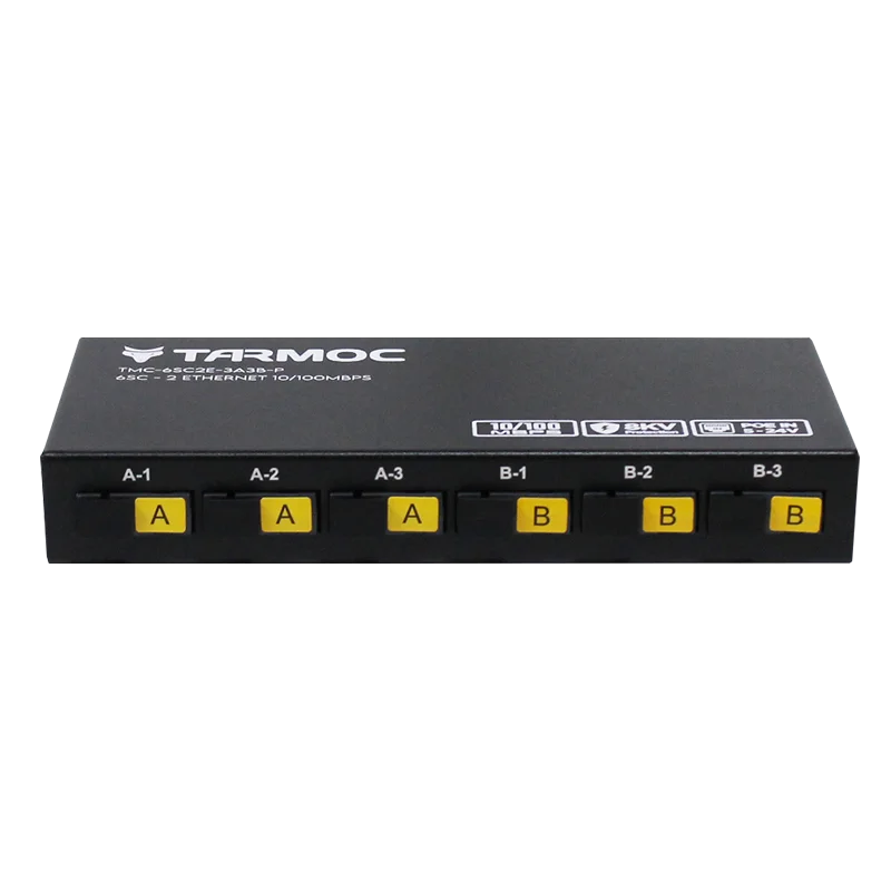Media Converter Schalter FO 6 SC und 2 RJ-45 10/100Mbps