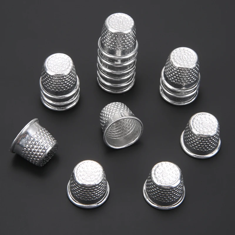 5/10/20pcs Antique Hard Metal Brass Sewing Thimble Needles Partner Finger Protector DIY Sewing Tools