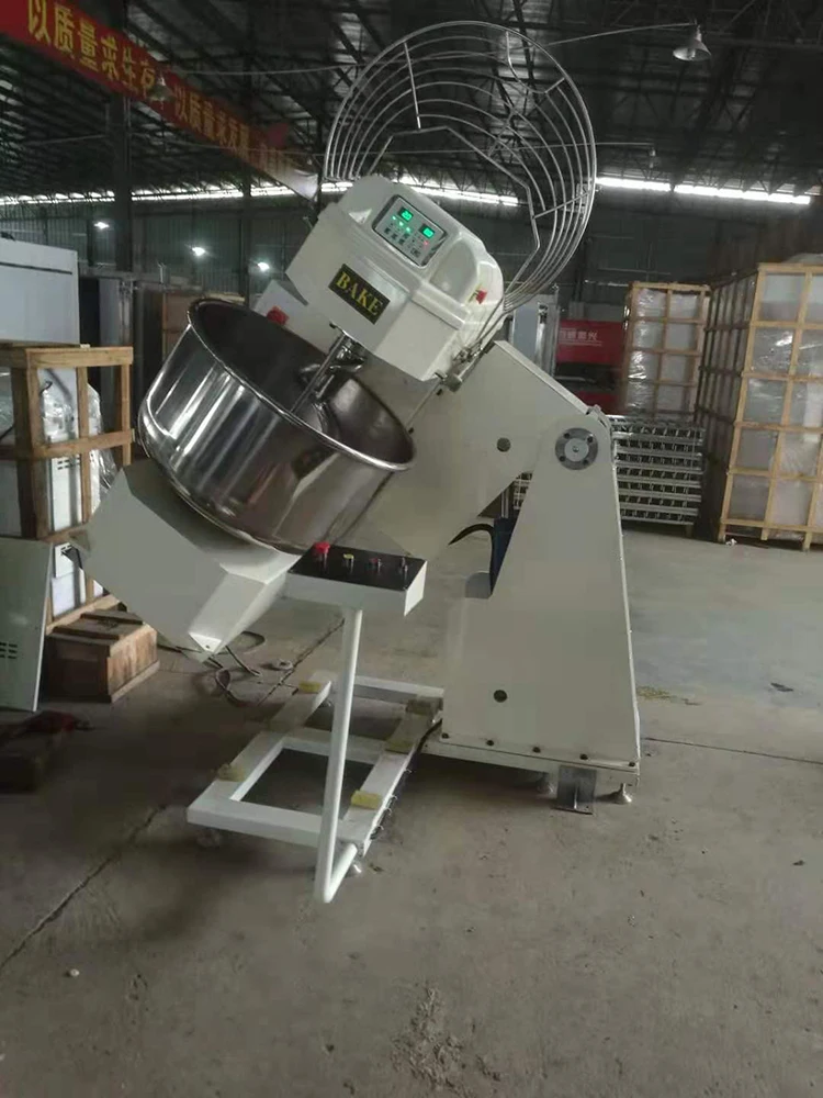 Large  250kg Industrial BAKE Tipping Flour Bread Dough Maker Spiral Mixer Machine for Bakery Factory Industry Kneader Mixer