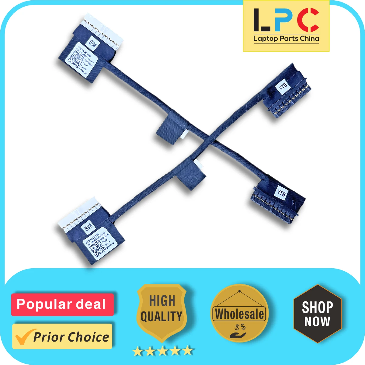 

For Dell Latitude 13 3380 E3380 Battery Cable 0WN8VH 450.0AW04.0001 New Laptop Battery Connector Flex Cable
