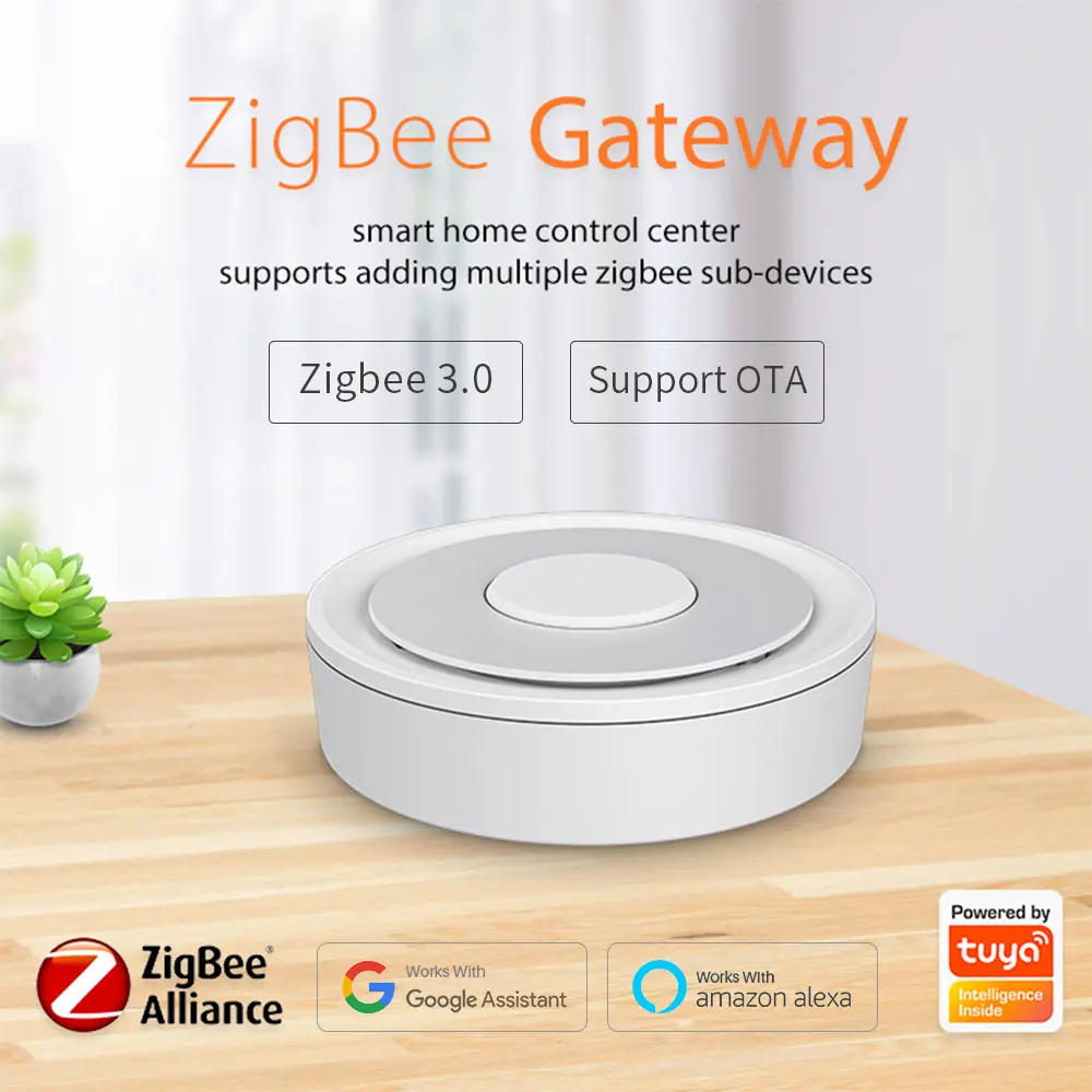 Tuya Zigbee 3.0 Gateway Hub Wireless/Wired Smart Home Bridge Smart Life APP telecomando funziona con Alexa Google Assistant