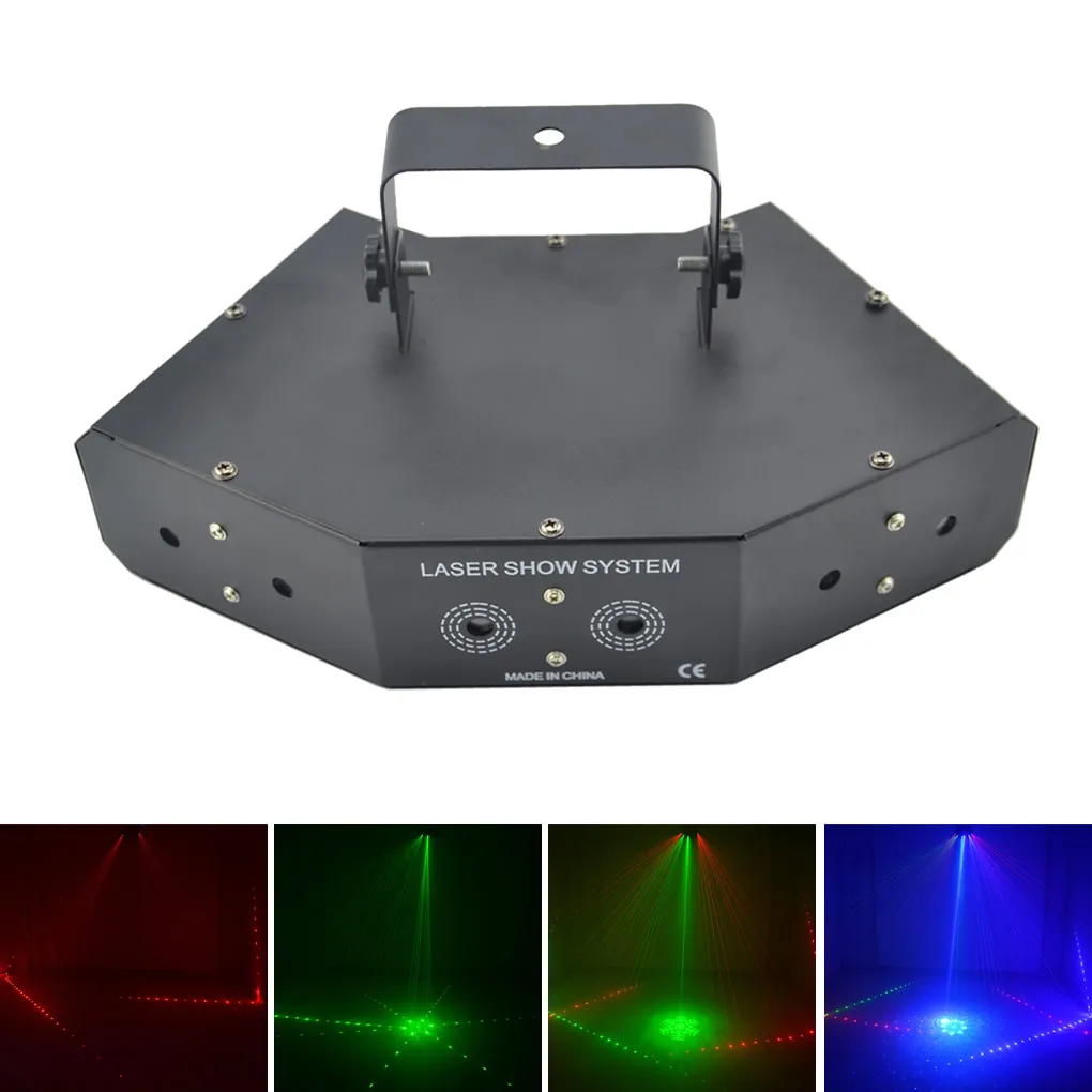 

AUCD 6 Eyes 16 Patterns & Beam Ray Network RGB Projector Laser Lights 7CH DMX Disco Bars Xmas Party DJ Show Stage Lighting Z6F16