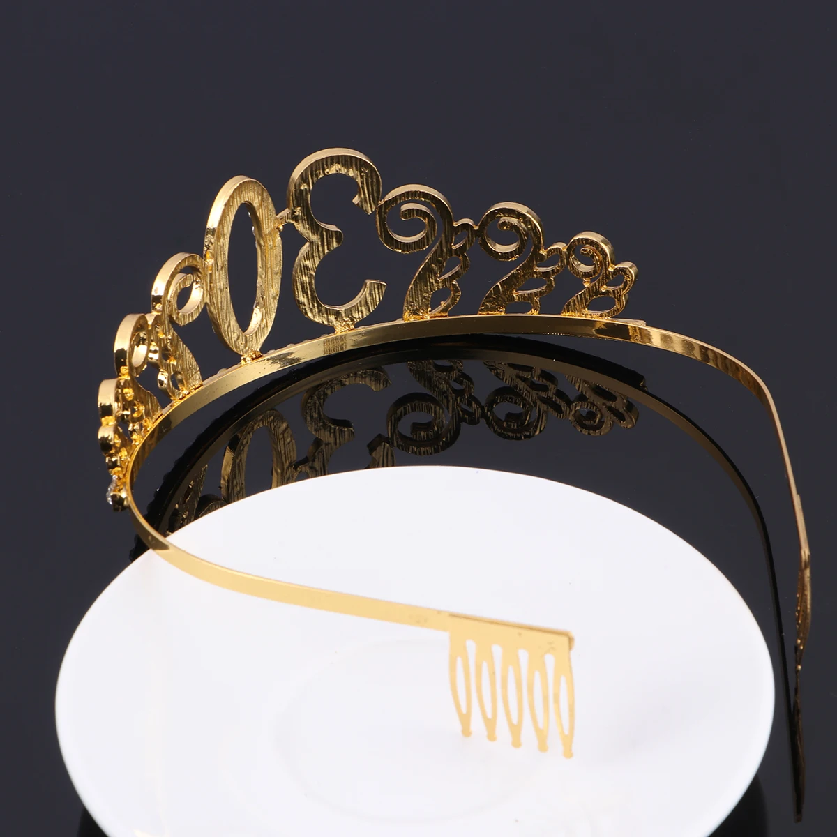 

Birthday Crystal Tiara Queen Crown Hair Comb Dance Party Headband Pin Gift For Women 30Th Birthday Gold Rhinestone Crowns