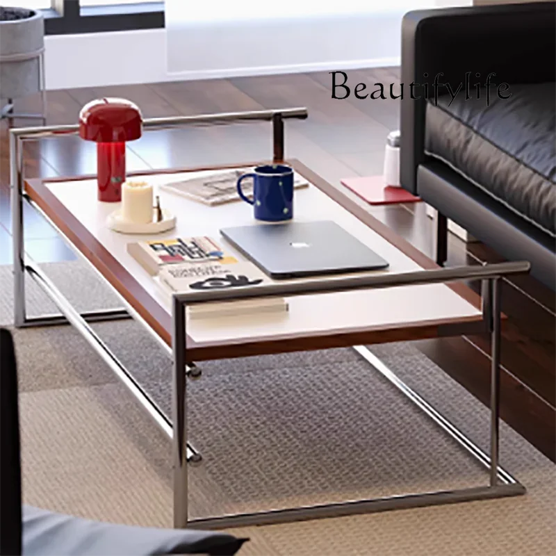 

X Nordic Style Vintage Coffee Table Rectangle Cool Midcentury Minimalist Coffee Table Bedroom Aesthetic Table Basse Furniture