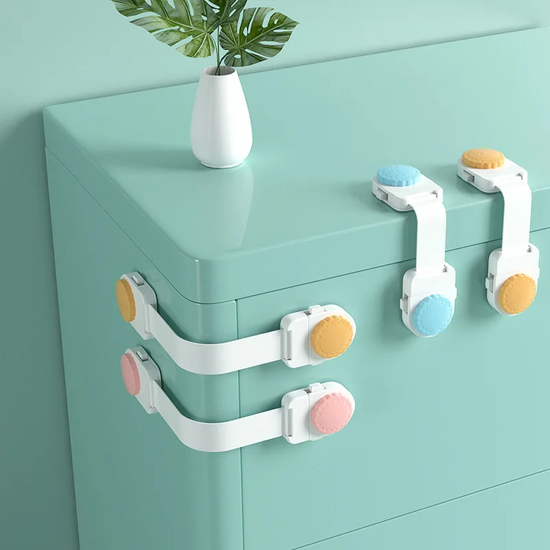 

Baby Cabinet Locks Kids Safety Cabinet Proofing Child Safety Strap Lock Adhesive Drawer Fridge Oven Door Toilet Latches