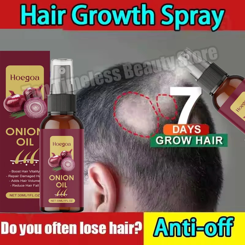 

Fast Onion Hair Growth Spray Roots Grow Anti Hair Loss Hair Regrowth Serum Scalp Damaged Repair Nourish Care Products Women Men
