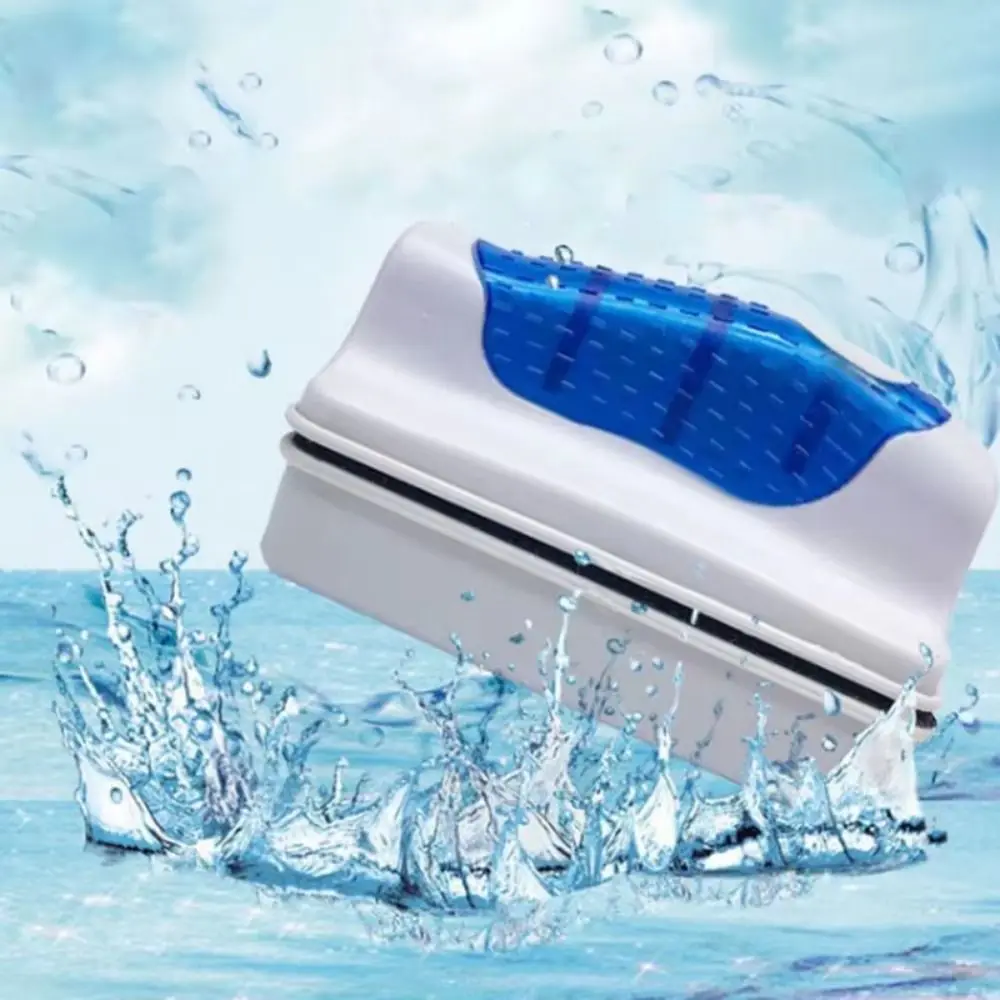 المغناطيسي حوض السمك الطحالب مكشطة مزدوجة الجانب مقبض مريح خزان الأسماك مسح فرشاة المهنية خزان الأسماك العائمة فرشاة نافذة #2